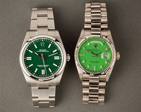 rolex stella green|rolex oyster perpetual vs stella.